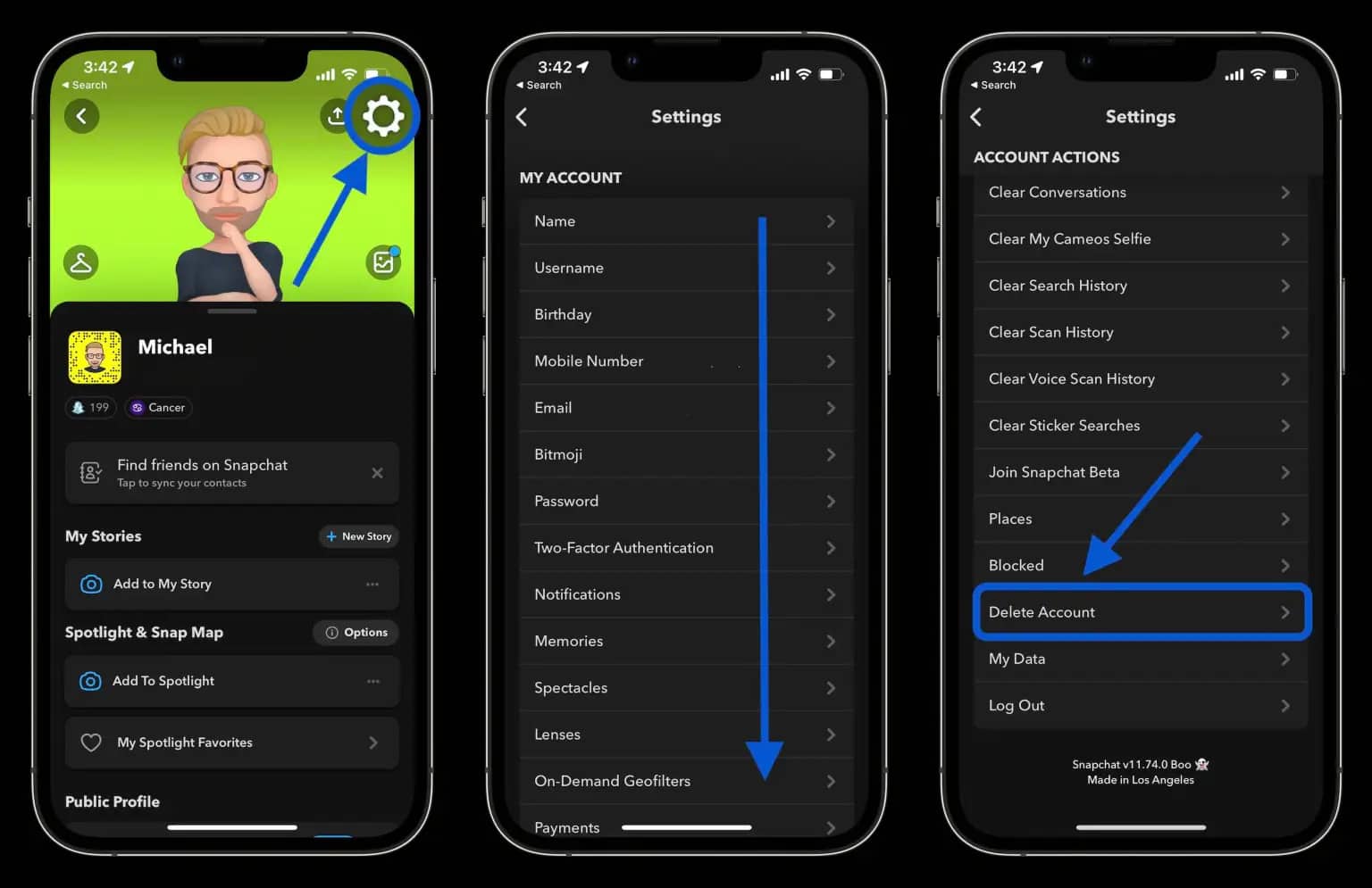 ازالة سناب شات من الايفون 