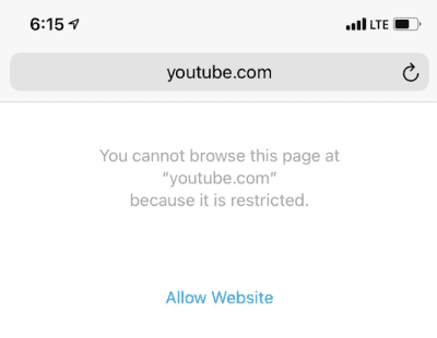 حظر اليوتيوب على الايفون