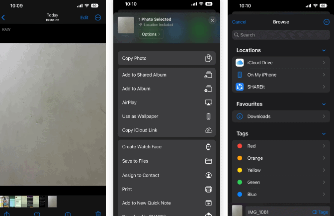 طريقة تحويل صور ProRAW إلى JPEG في الايفون 