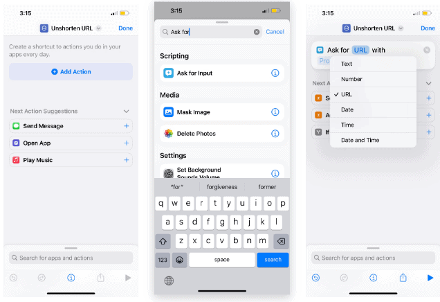 مشكلة تقصير الروابط في الايفون